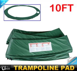 New 10FT Round Trampoline Safety Frame Pad Green Trampoline Parts 