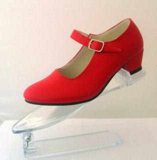 new girls spanish flamenco dance shoes red uk 1 34