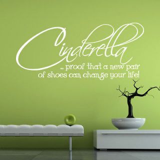   New Shoes Vinyl Wall Art Quote Sticker Decal Girls Room QU058