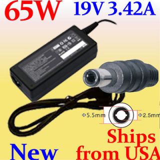 New 65W Power Supply&Cord for Toshiba Satellite A135 S4407 A505 S6004 