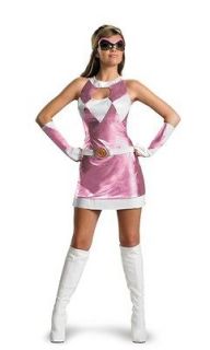 womens sassy pink power ranger costume dress dg25946