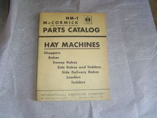 IH International hay machines rakes tedders choppers parts catalog 