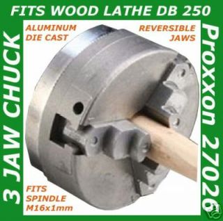 proxxon 27026 3 jaw chuck for wax wood turning lathe