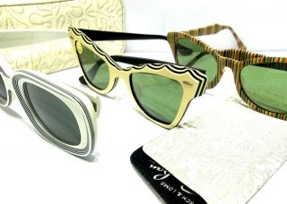   Ray Ban Cat Eye Sunglasses   NEW w/ ORIGNAL 1950s TAG & CASE