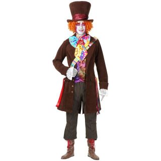   Mad Hatter Adult Alice in Wonderland Halloween Costume Std/Plus Sizes