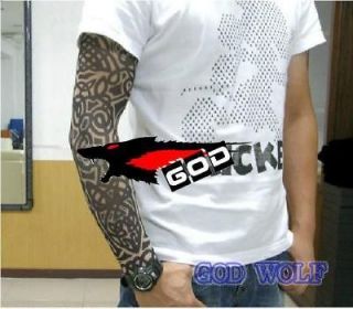 T01 Nylon Stretchy Fake Tattoo Sleeve Arm Stocking new,Goth Punk