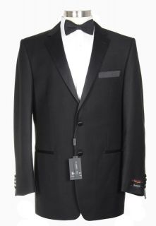 300 renoir 38s mens black 2 button 2 vent tuxedo tux suit