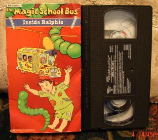 The Magic School Bus INSIDE RALPHIE Vhs Video RARE OOP! FREE US EXP 