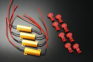 4x led car light bulb load resistors fix kit 27w