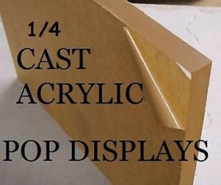 ACRYLIC PLEXIGLASS SHEET CLEAR CAST 1/4x 17.7/8 x 15.7/8