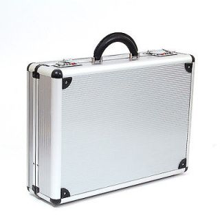 new aluminum hard attache case briefcase 2 combo locks time
