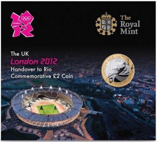 London to Rio Handover Commemorative Coin by Royal Mint: London 2012 