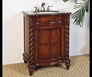 26 Transitional Bathroom Single Sink Vanity Cabinet with FREE FAUCET