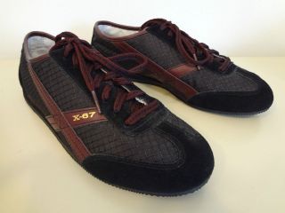 Womens Polo Ralph Lauren X 67 Black Burgundy Red Sneakers Shoes 9B 9 