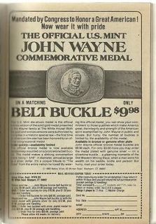 john wayne belt buckle in Clothing, 