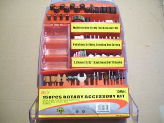 150 pce rotary tool accessory kit set for dremel minicraft