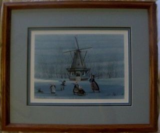 Buckley Moss~DUTCH HERITAGE~REMAR​QUED PRINT~Print in Frame 1989 