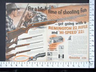 1953 REMINGTON 2 Page 22 Rim Fire Model 512 121 550 514 Rifles 