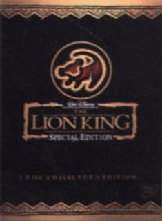 The Lion King DVD, 2003, 2 Disc Set, Gift Box w Book and Signed 