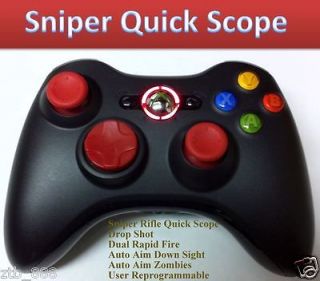 RAPID FIRE Black Ops 2 XBOX 360 MODDED CONTROLLER DROP SHOT RED NEW 