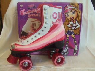 girls bratz retro classics pink roller skates boot one