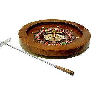   QUALITY SOLID REAL WOOD WOODEN ROULETTE WHEEL GAME ROULETE SPINNING