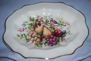 OVAL PLATE BY ENOCH WEDGWOOD (TUNSTALL)LTD.​ENGLAND, HAND DECORATED 