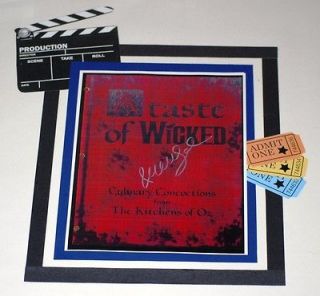 WICKED BROADWAY A TASTE OF WICKED COOKBOOK 124 PG SCRIPT RPR SIGNED 