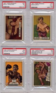 rocky marciano rc 1951 topps ringside 32 boxing psa 5