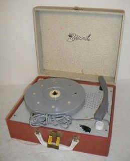 birch child s record player turntable 25c tube phonograph 4