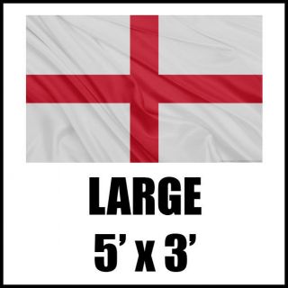 ENGLAND ST GEORGE CROSS LARGE NATIONAL ENGLISH FOOTBALL PUB FLAG 5FT x 