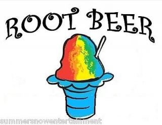 root beer syrup mix snow cone shaved ice flavor pint