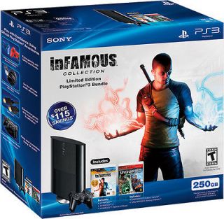 SONY PLAYSTATION 3 PS3 UNCHARTED INFAMOUS COLLECTION BUNDLE CONSOLE 