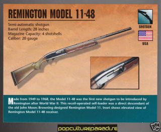 remington model 11 48 shotgun gun classic firearms card from