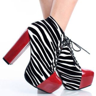 Newly listed Franco Sarto Womens Black & White Wedge Heel Zebra Print 