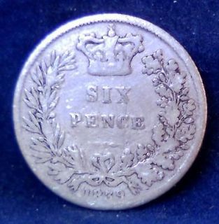 LUCKY WEDDING SILVER SIXPENCE   1839 ++ THE PERFECT GIFT    INCLUDES 