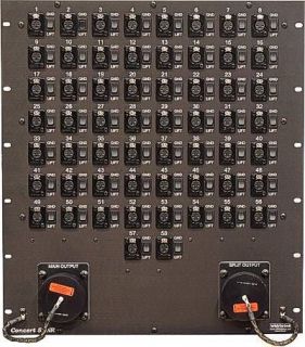  48 Mic inputs, 10 returns, Parallel Split, ground lifts Audio Splitter