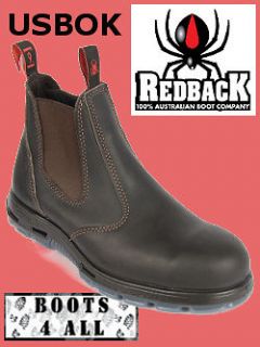   Work Boots USBOK Claret Steel Toe Safety Elastic Side Size 14&15