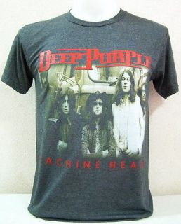 Deep Purple Vintage Nice Cool Men Thin&Soft Elastic Jersey T Shirt, L