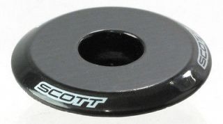 Newly listed New Scott UD Carbon Headset Stem Top Cap 1 1/8 Black MTB 