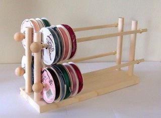scrapbook ribbons holder storage rack organizer 75 spools time left