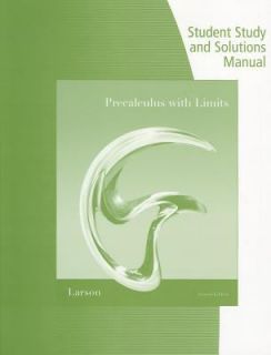 Precalculus with Limits by Ron Larson and Robert P. Hostetler 2010 