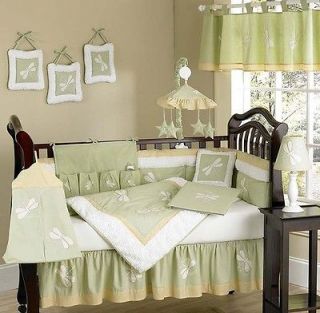 Newly listed GREEN DRAGONFLY BABY CRIB BEDDING SET FOR NEWBORN GIRL OR 
