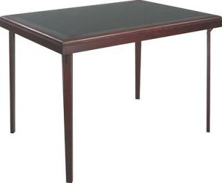 new cosco rectangular wood folding w vynil game table time