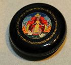 RUSSIAN LACQUER BOX FEDOSKINO MARKED AS USSR AND RUSLAN AND LUDMILA