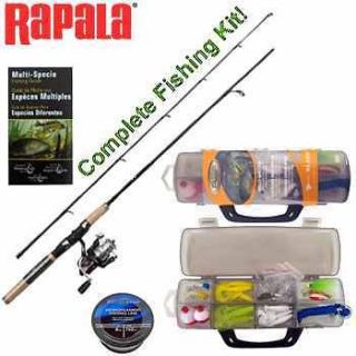 NEW~RAPALA® SPINNING ROD & REEL COMBO KIT~FISHING POLE~REELS~HUN 