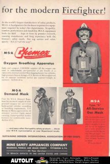 1949 chemox fireman gas mask ad  7