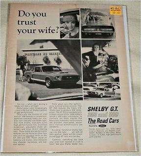 1967 ford shelby mustang fastback car ad time left $