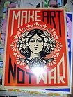 PEACE GIRL SHEPARD FAIREY obey giant poster print banksy mr brainwash