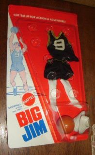 1973 Mattel Big Jim Basketball Accessories MOC 8854/ASST. # 8853 